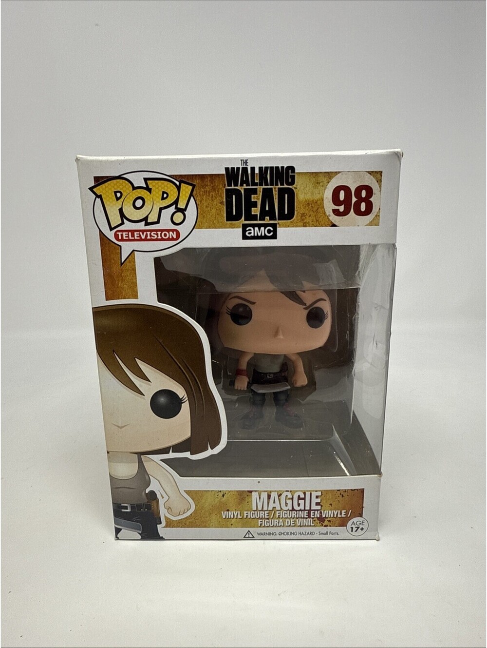 Funko Pop! Vinyl: The Walking Dead Maggie Rhee #98 Vaulted Figure Damaged
